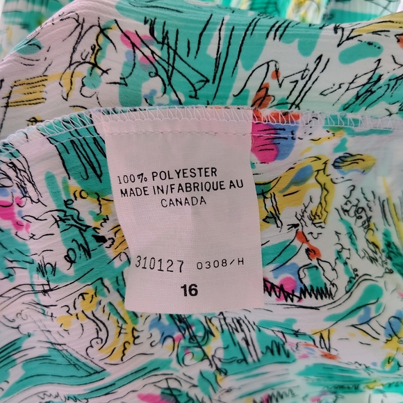 CeCe Green Abstract Print Jacket - Picture 8 of 10